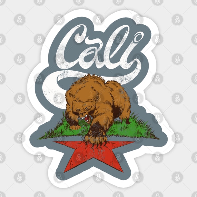 CALI BEAR Sticker by Figzy